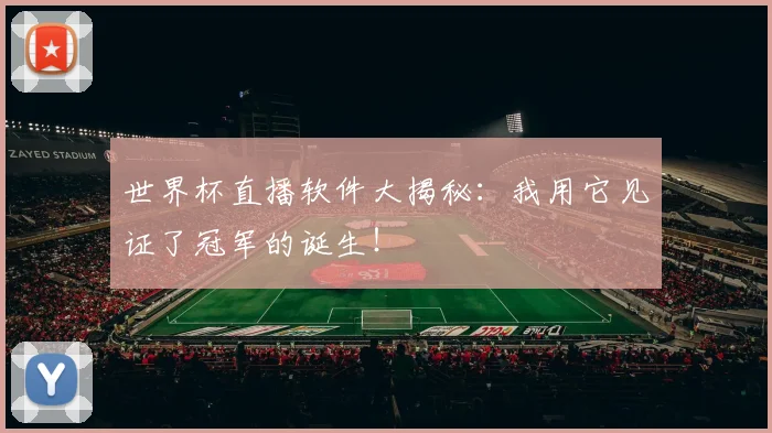 世界杯直播软件大揭秘：我用它见证了冠军的诞生！